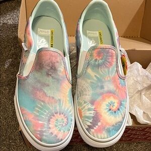 Vans Multicolor Tie-Dye Slip-On Sneakers